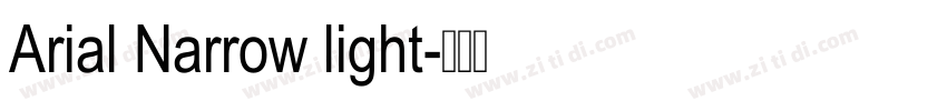 Arial Narrow light字体转换